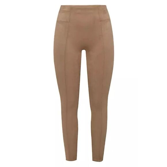 SPANX Pants - Spanx Women’s Faux Suede High Waisted Leggings Rich Carmel Size XL